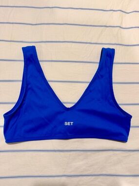 Set Active Sports Bra Electric Blue